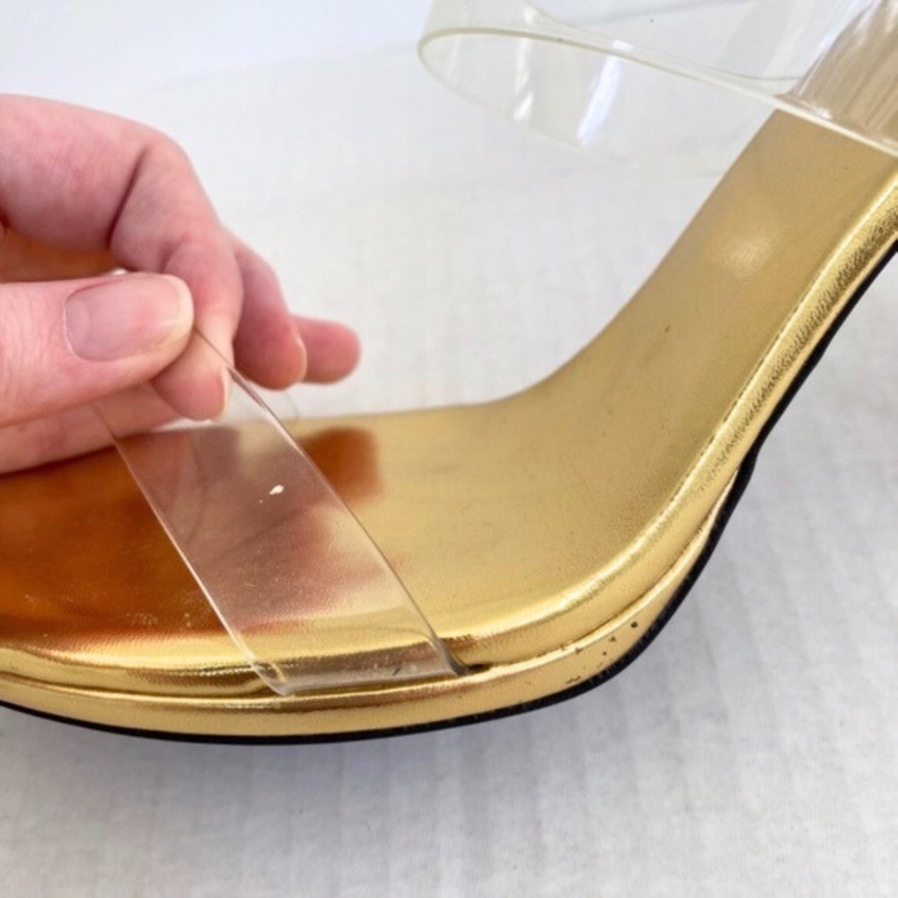 NEW Jeffrey Campbell Deity Sandal Clear Gold 11 - Picture 15 of 16